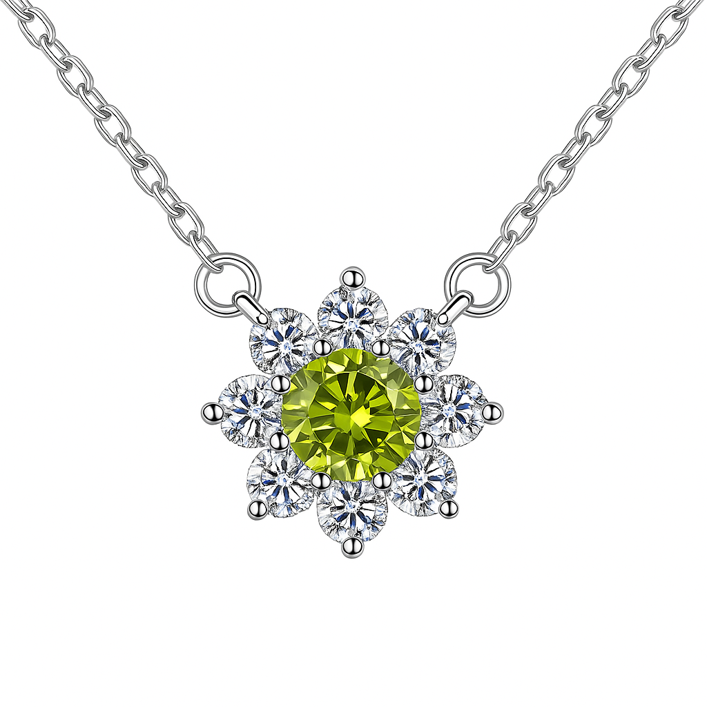 The Sunflower Necklace (1 Carat)