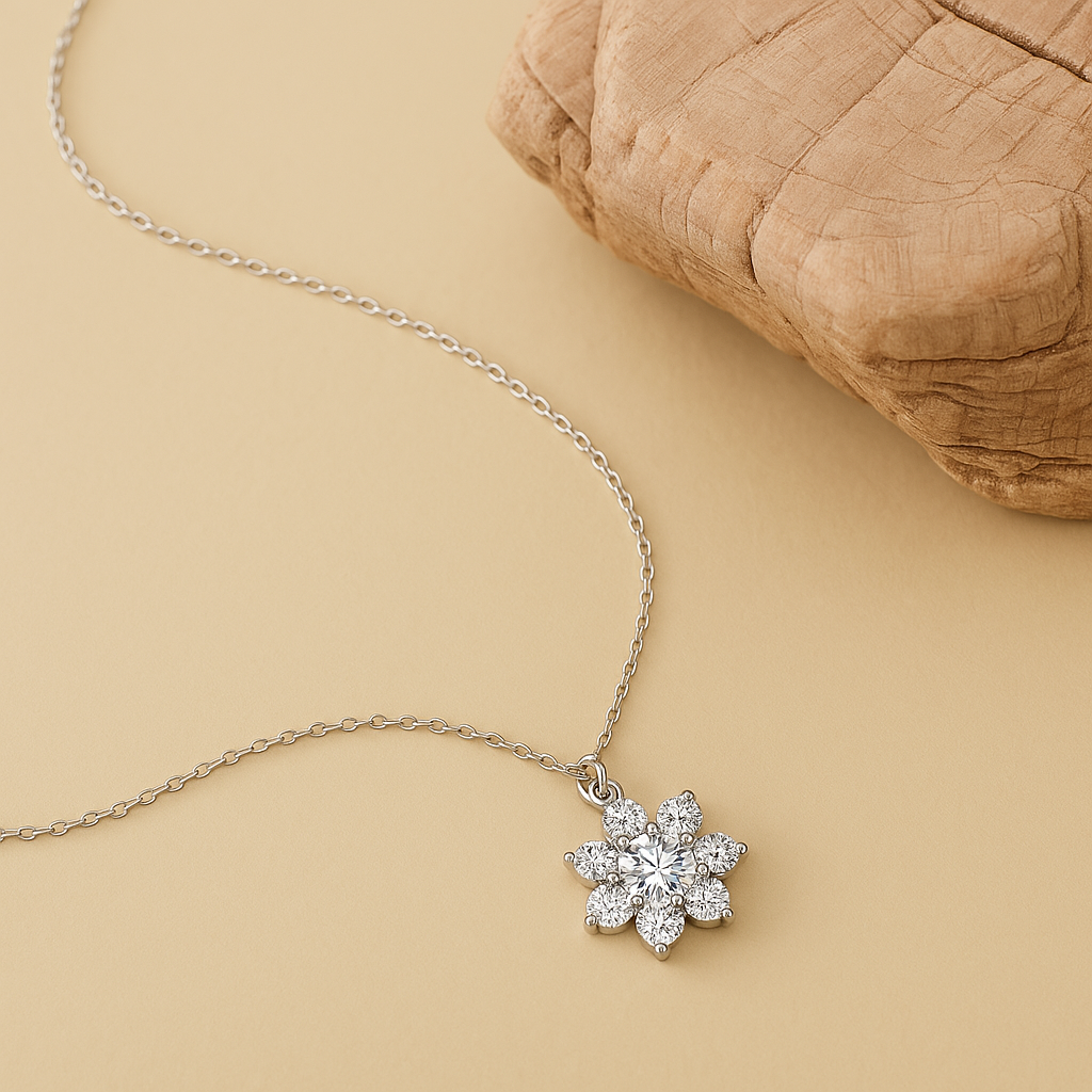 The Sunflower Necklace (1 Carat)