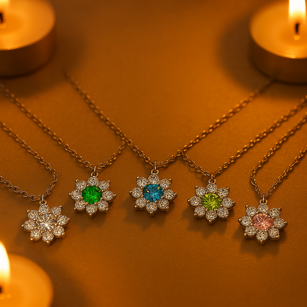 The Sunflower Necklace (1 Carat)