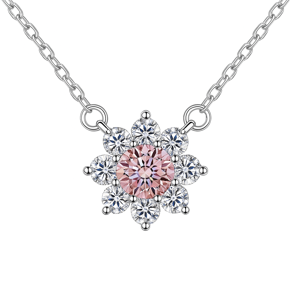 The Sunflower Necklace (1 Carat)