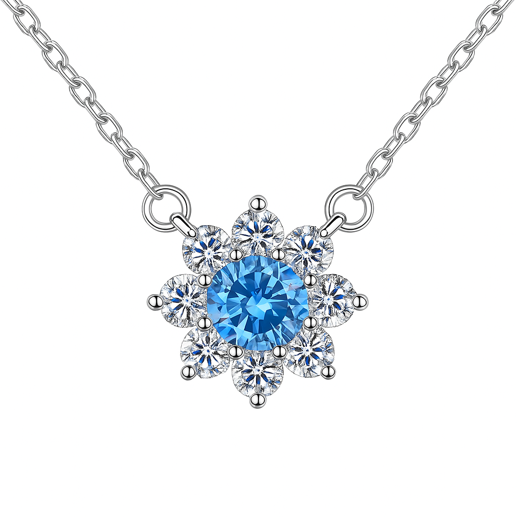 The Sunflower Necklace (1 Carat)