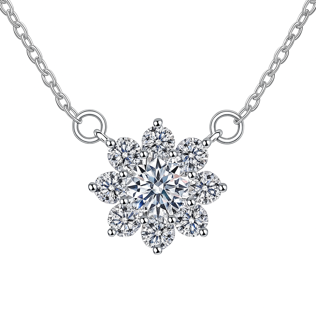 The Sunflower Necklace (1 Carat)