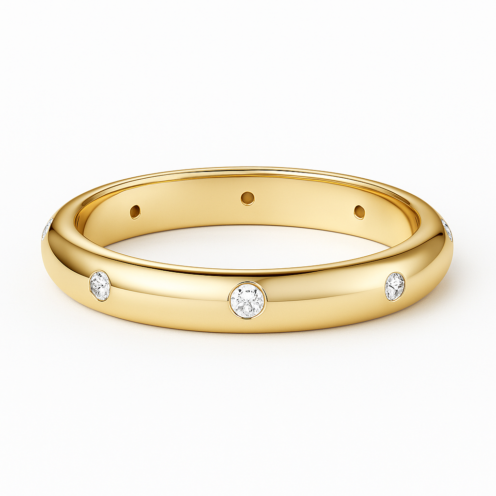 MOISSANITE WEDDING BAND (3mm)