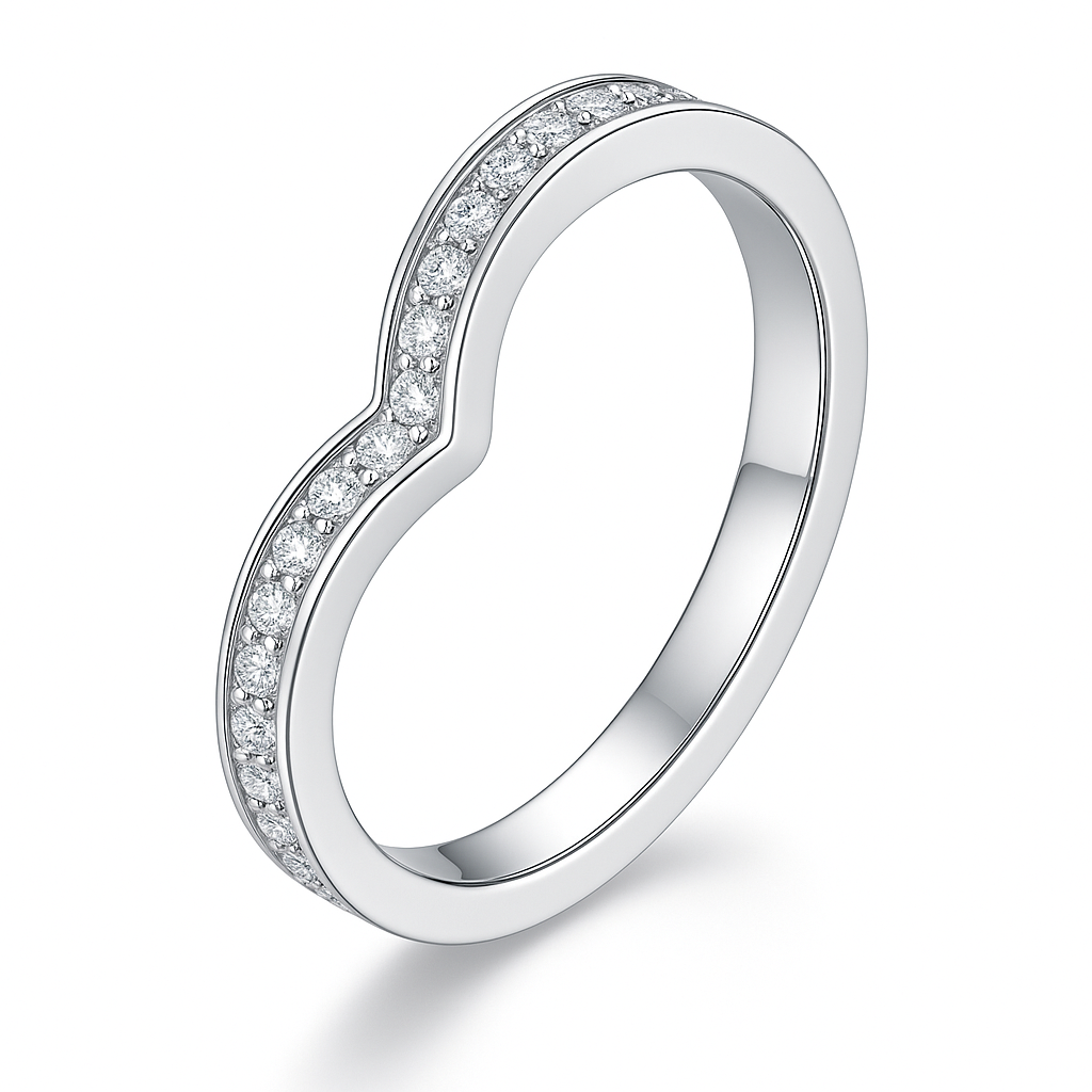 MOISSANITE V BAND