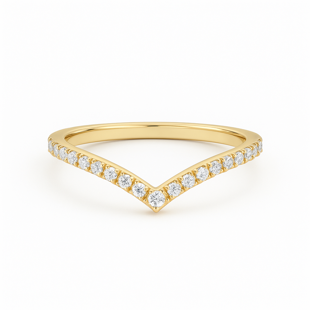 MOISSANITE V BAND
