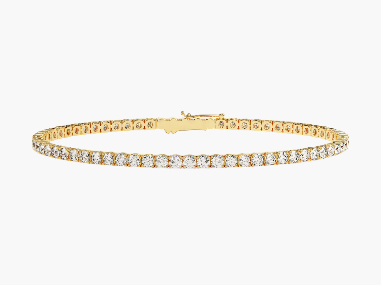 The Cleo Moissanite Tennis Bracelet (3mm)