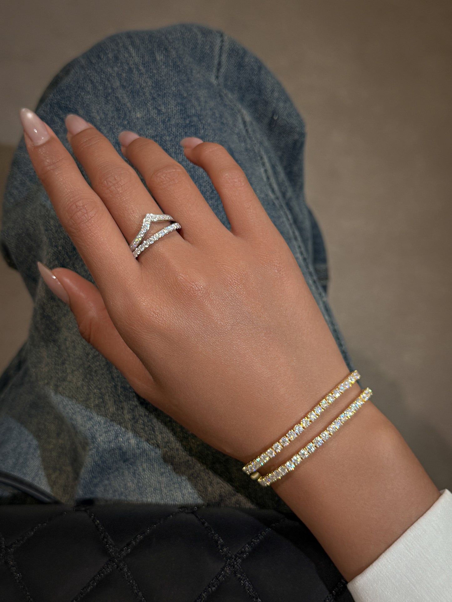 The Cleo Moissanite Tennis Bracelet (3mm)