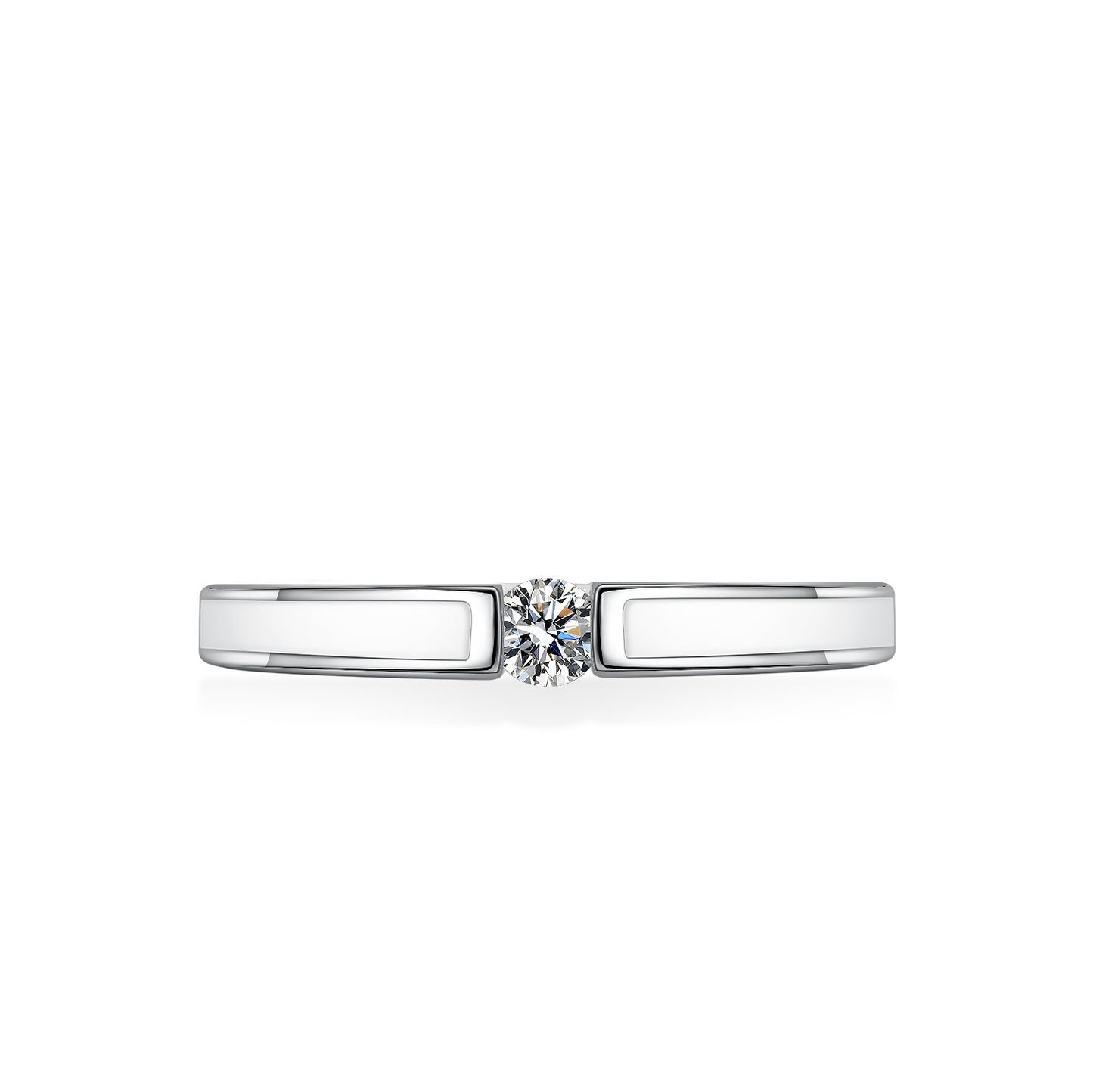 MOISSANITE WEDDING RING (0.1 Carat)