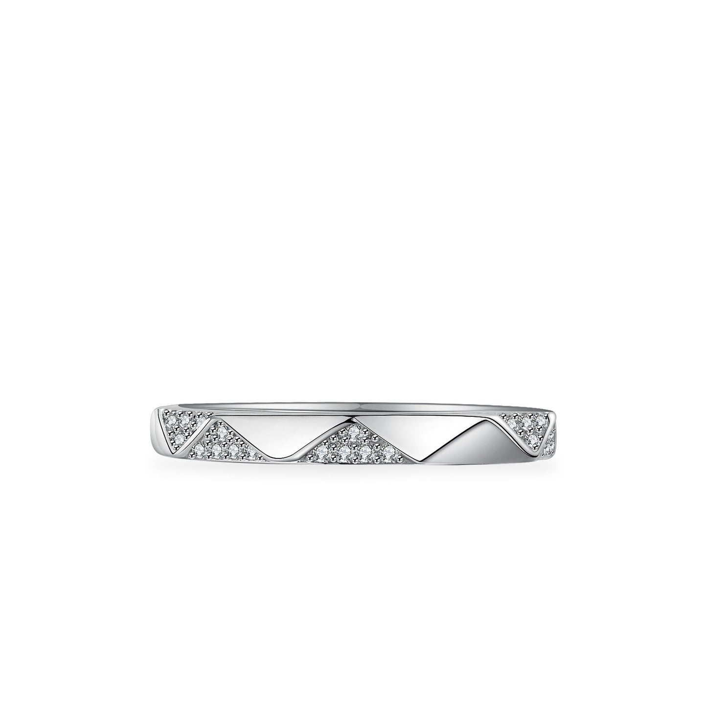 MOISSANITE WEDDING BAND (2.3mm)