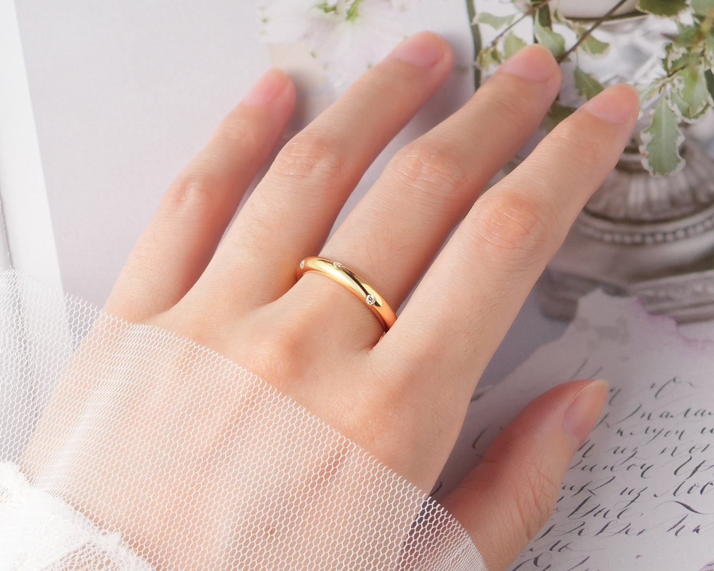 MOISSANITE WEDDING BAND (3mm)