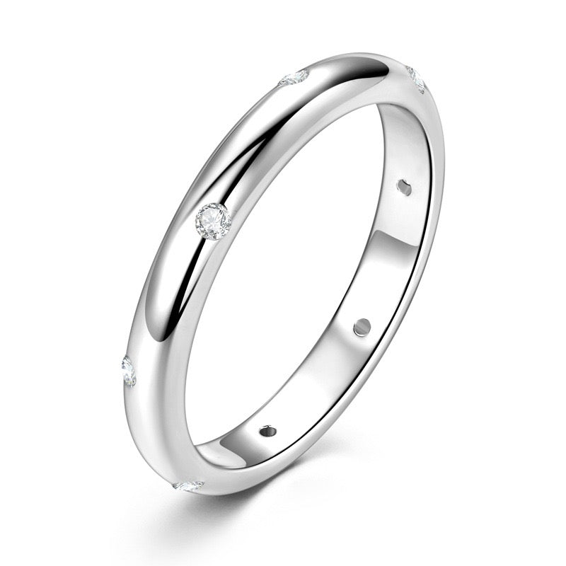MOISSANITE WEDDING BAND (3mm)
