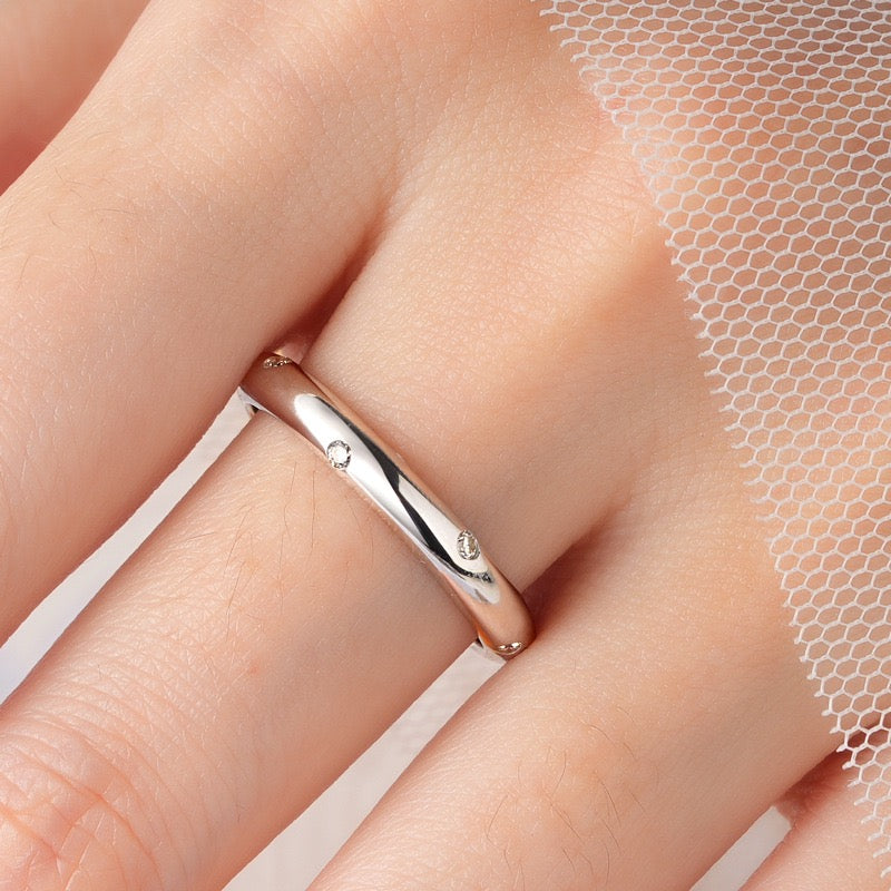 MOISSANITE WEDDING BAND (3mm)