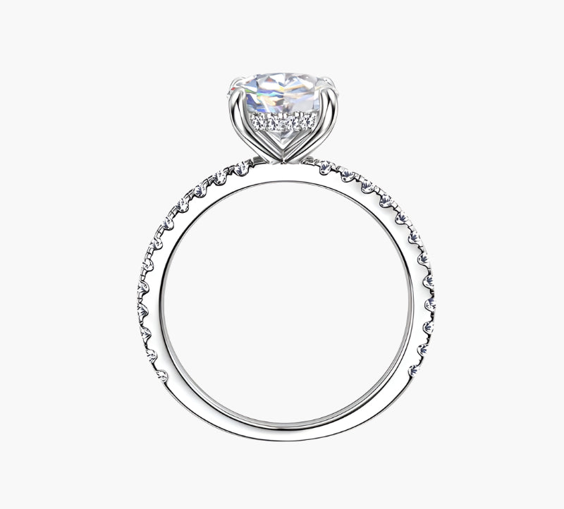 CLASSIC ROUND CUT SOLITAIRE MOISSANITE ENGAGEMENT RING (2 Carat)
