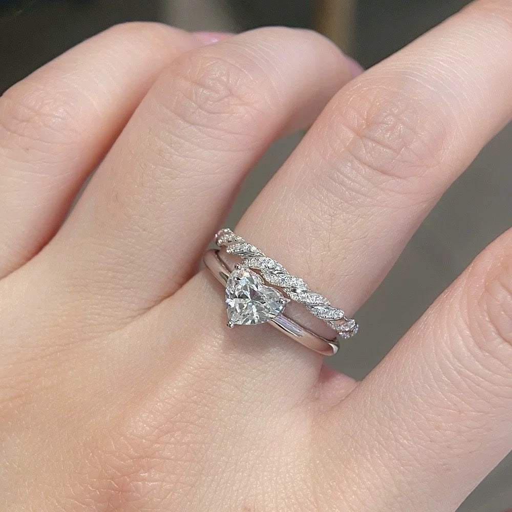 HEART CUT SOLITAIRE MOISSANITE ENGAGEMENT RING