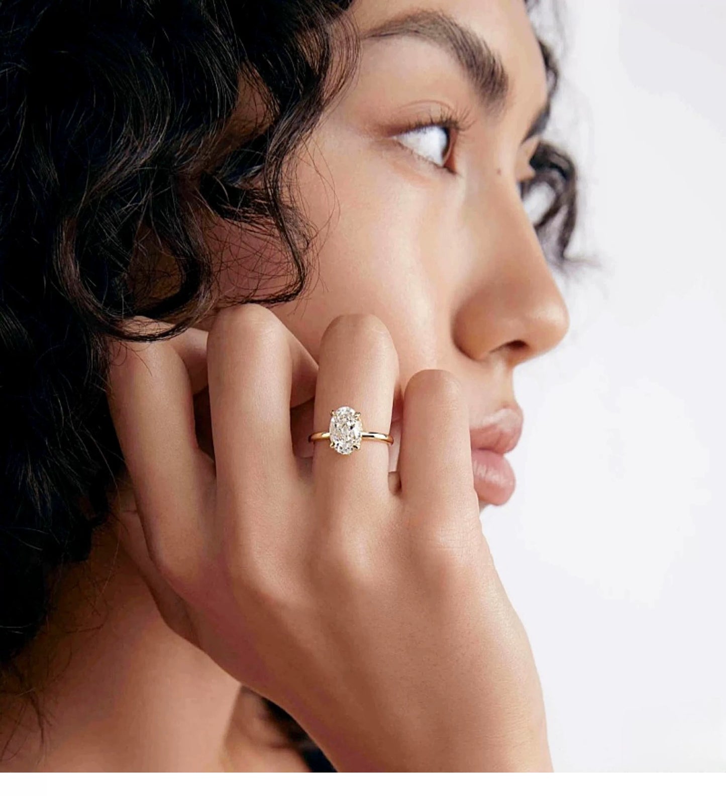 OVAL CUT SOLITAIRE MOISSANITE ENGAGEMENT RING