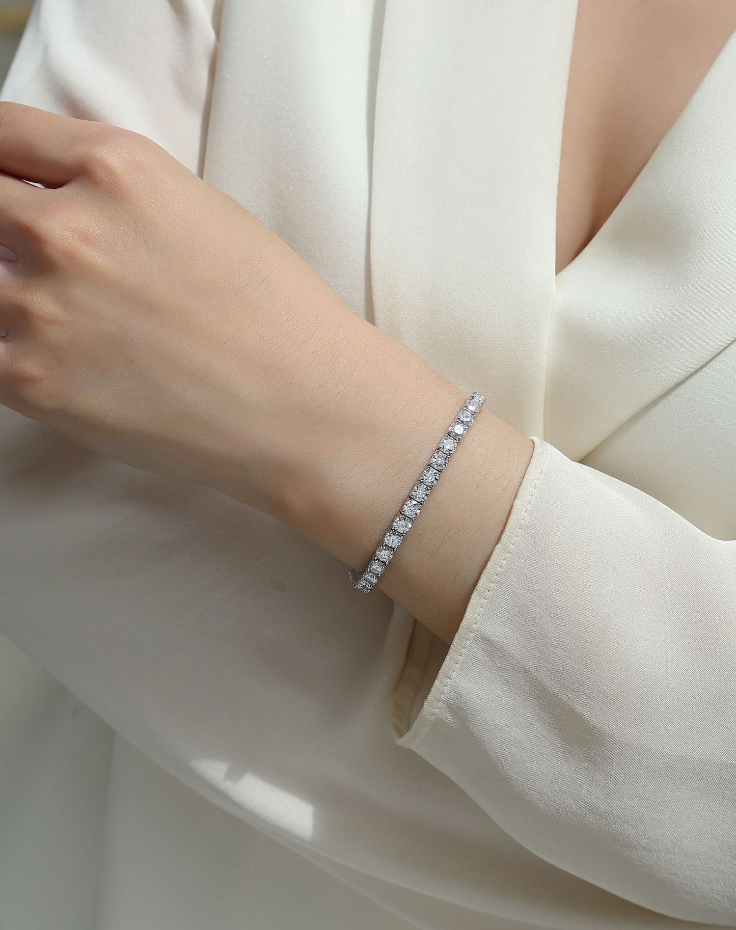 The Willow Moissanite Tennis Bracelet