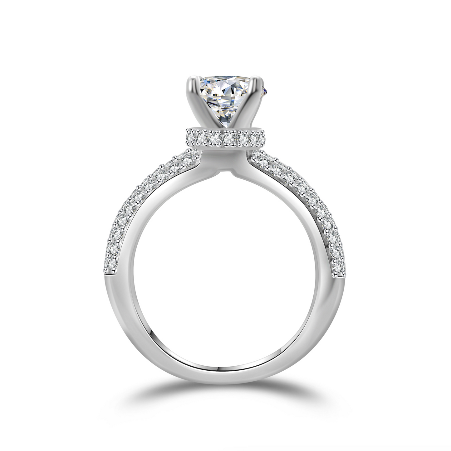 4-PRONG SOLITAIRE ROUND CUT ENGAGEMENT RING (1 Carat)