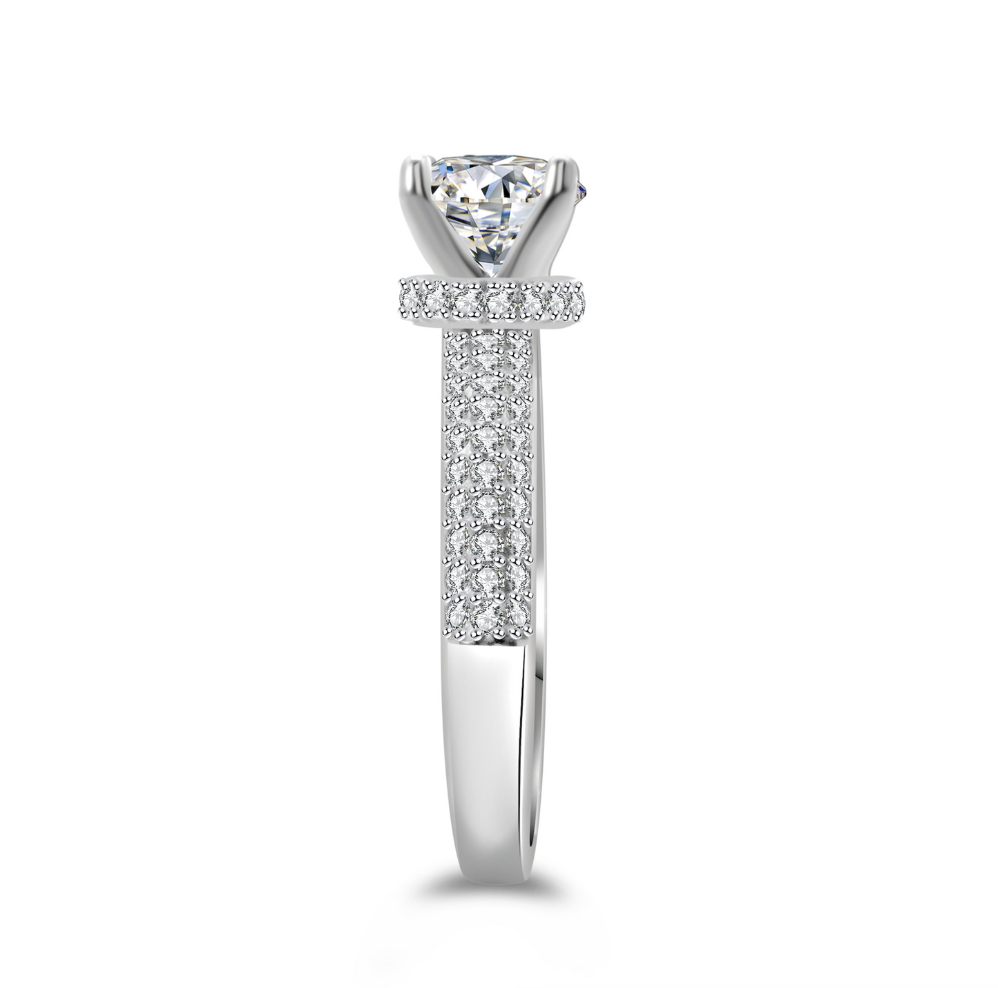 4-PRONG SOLITAIRE ROUND CUT ENGAGEMENT RING (1 Carat)