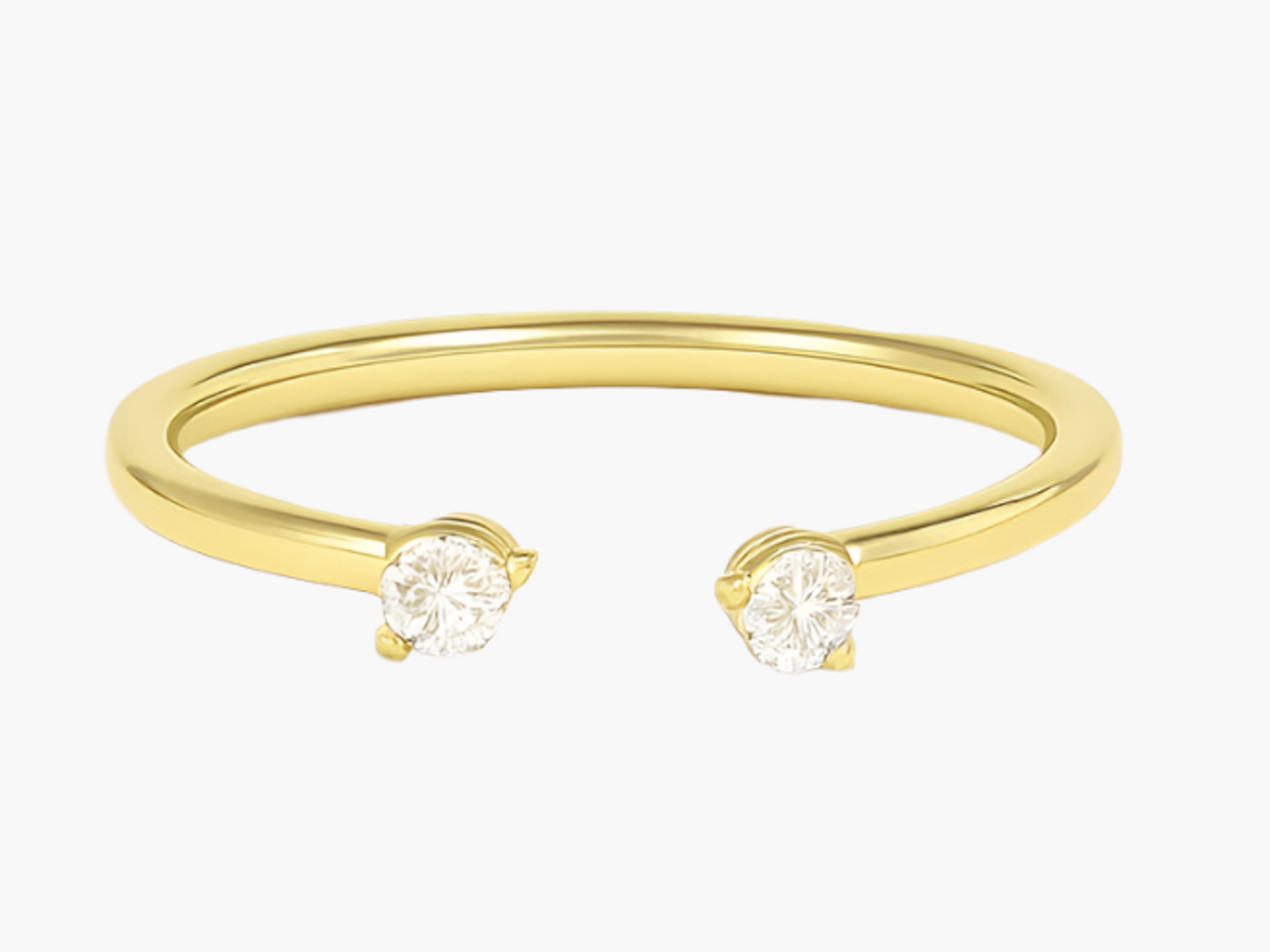 MOISSANITE OPEN BAND (2mm)