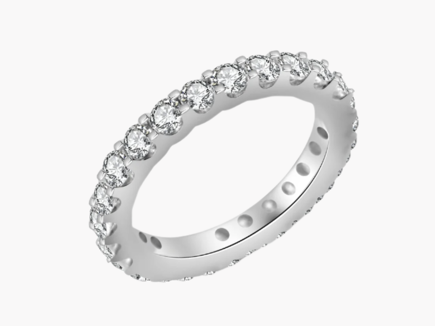 MOISSANITE ETERNITY BAND (3mm)