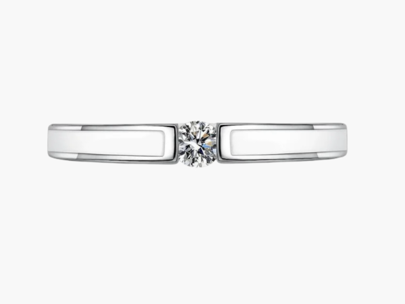 MOISSANITE WEDDING RING (0.1 Carat)