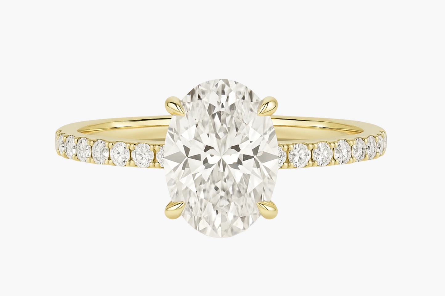 OVAL CUT SOLITAIRE MOISSANITE ENGAGEMENT RING