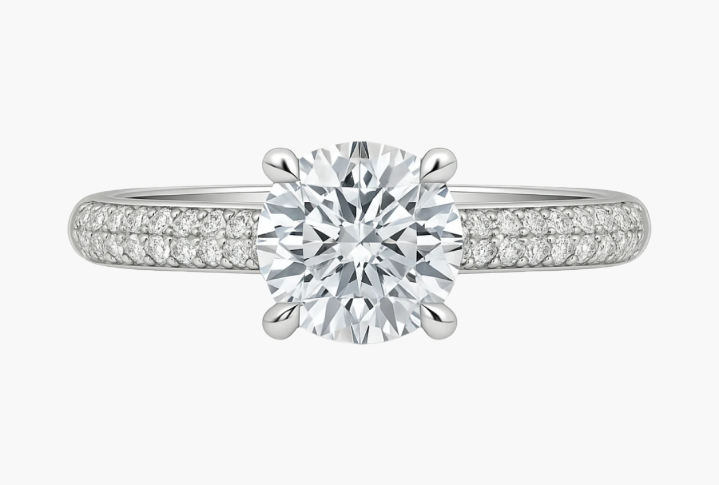 4-PRONG SOLITAIRE ROUND CUT ENGAGEMENT RING (1 Carat)