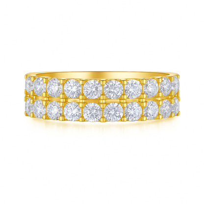 MOISSANITE HALF ETERNITY BAND (5.3mm)