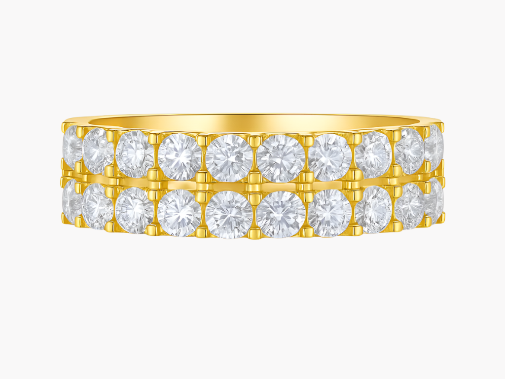 MOISSANITE HALF ETERNITY BAND (5.3mm)