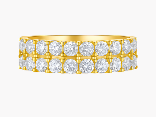 MOISSANITE HALF ETERNITY BAND (5.3mm)