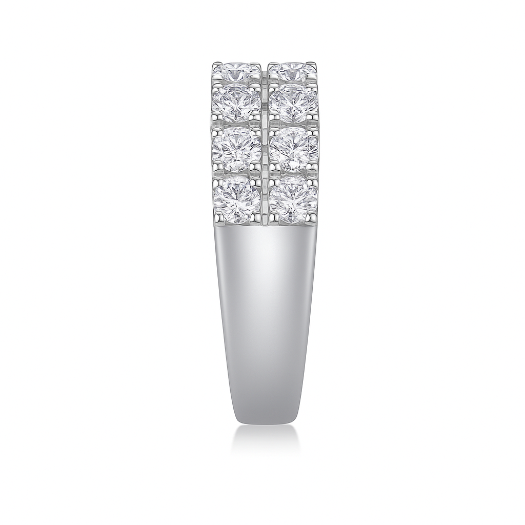 MOISSANITE HALF ETERNITY BAND (5.3mm)