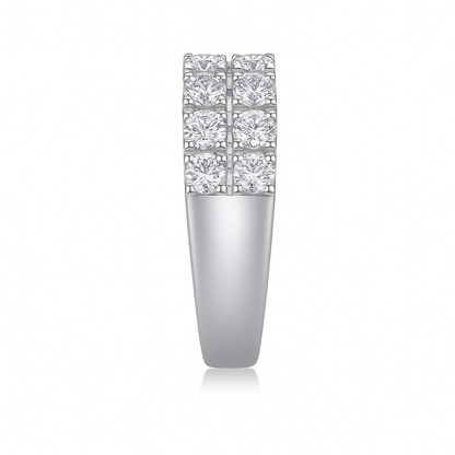 MOISSANITE HALF ETERNITY BAND (5.3mm)