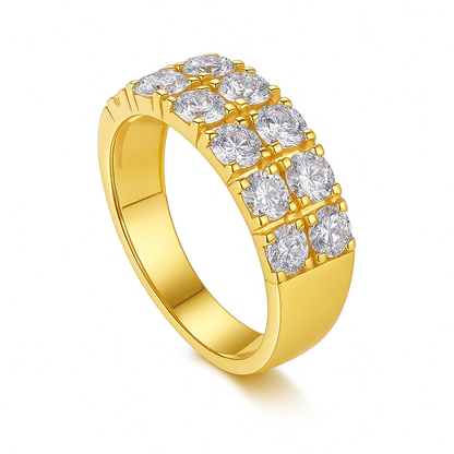 MOISSANITE HALF ETERNITY BAND (5.3mm)