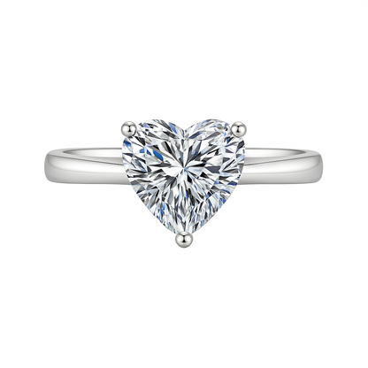 HEART CUT SOLITAIRE MOISSANITE ENGAGEMENT RING