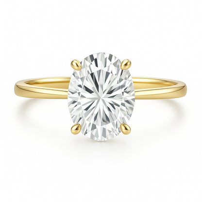 OVAL CUT SOLITAIRE MOISSANITE ENGAGEMENT RING