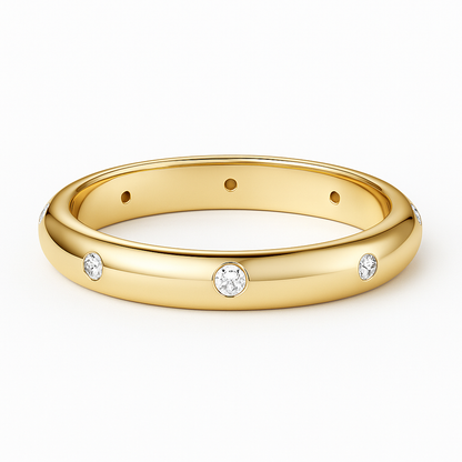MOISSANITE WEDDING BAND (3mm)