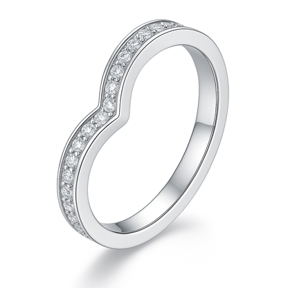 MOISSANITE V BAND