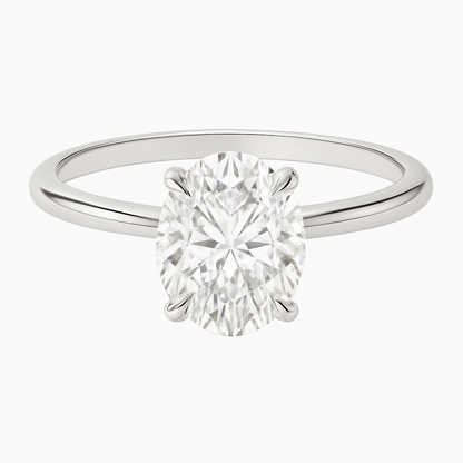 OVAL CUT SOLITAIRE MOISSANITE ENGAGEMENT RING