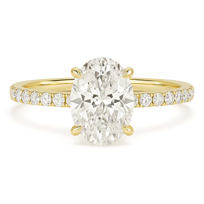 OVAL CUT SOLITAIRE MOISSANITE ENGAGEMENT RING