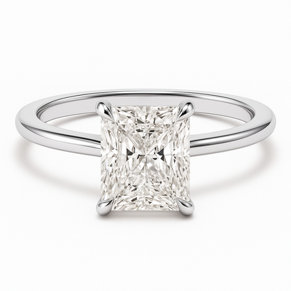 RADIANT CUT SOLITAIRE MOISSANITE ENGAGEMENT RING