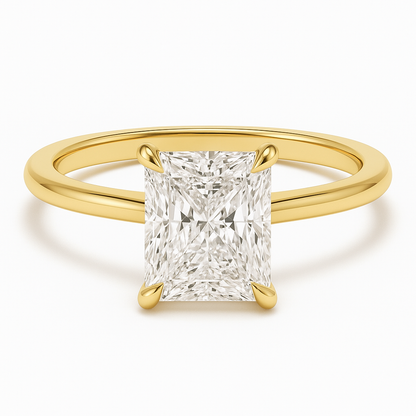 RADIANT CUT SOLITAIRE MOISSANITE ENGAGEMENT RING