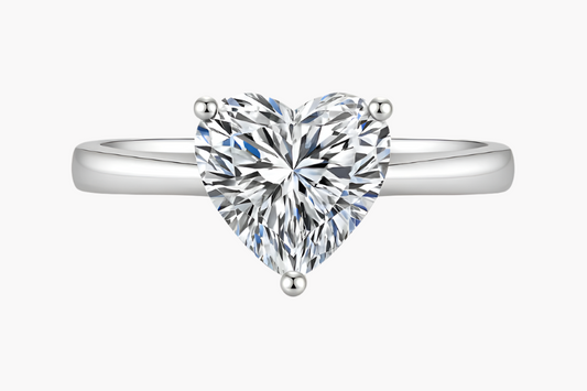 HEART CUT SOLITAIRE MOISSANITE ENGAGEMENT RING