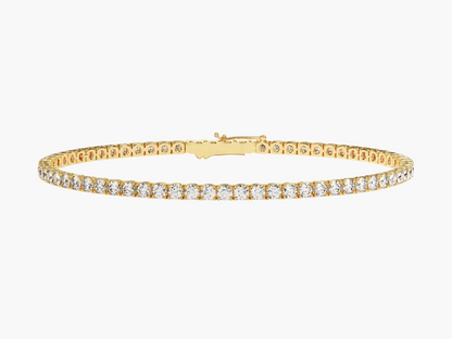 The Cleo Moissanite Tennis Bracelet (3mm)