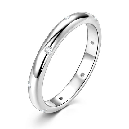 MOISSANITE WEDDING BAND (3mm)