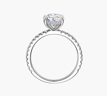 CLASSIC ROUND CUT SOLITAIRE MOISSANITE ENGAGEMENT RING (2 Carat)
