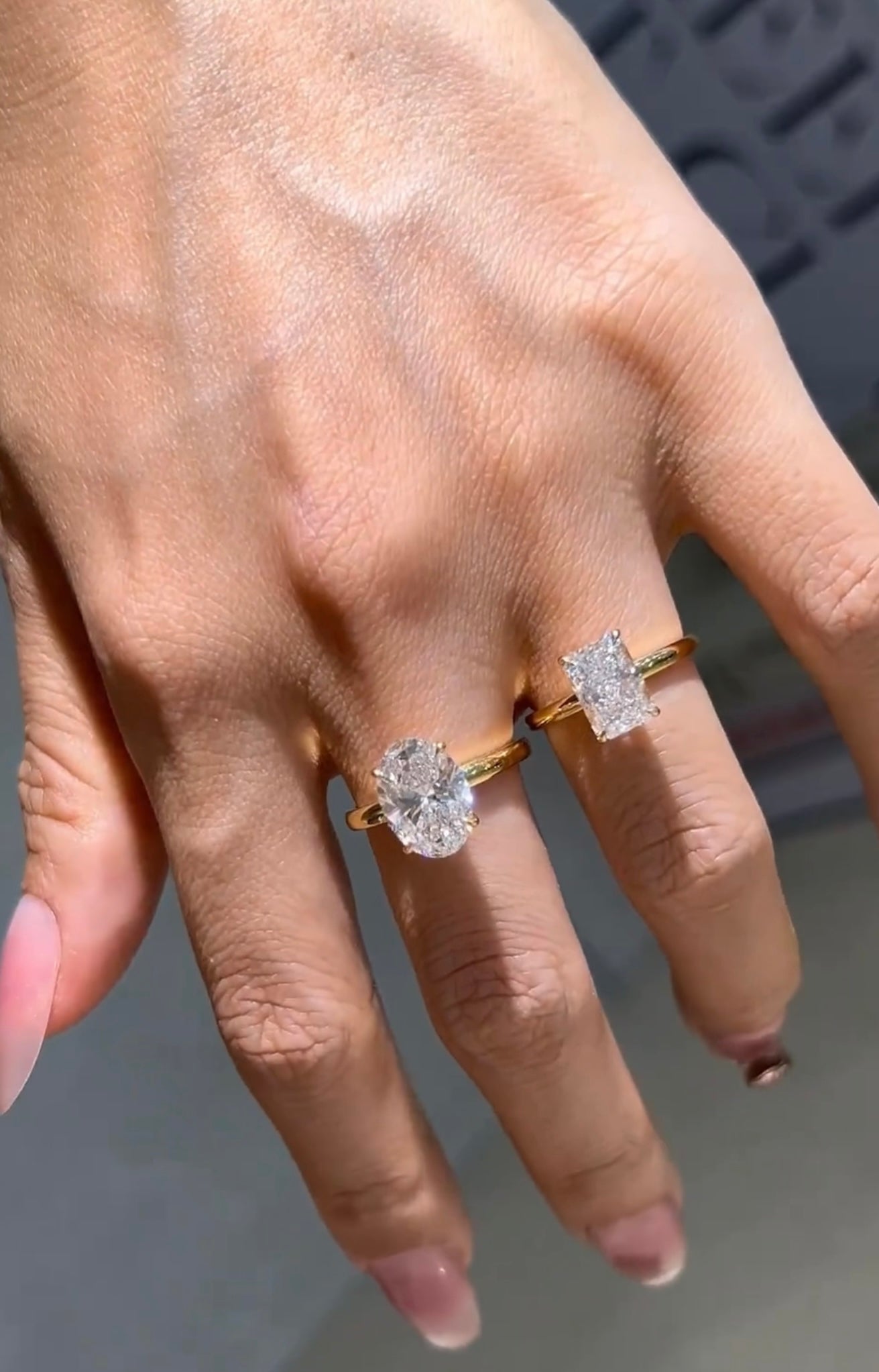 RADIANT CUT SOLITAIRE MOISSANITE ENGAGEMENT RING