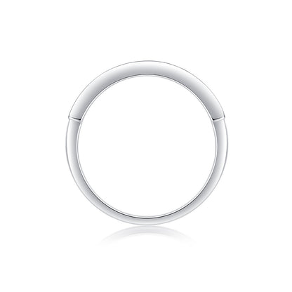 MOISSANITE HALF ETERNITY BAND (2mm)