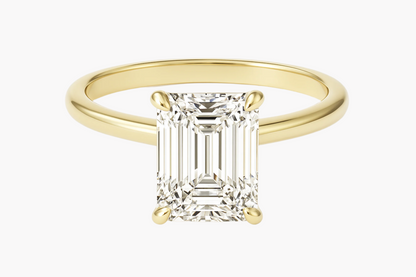 EMERALD CUT SOLITAIRE MOISSANITE ENGAGEMENT RING (1 Carat)