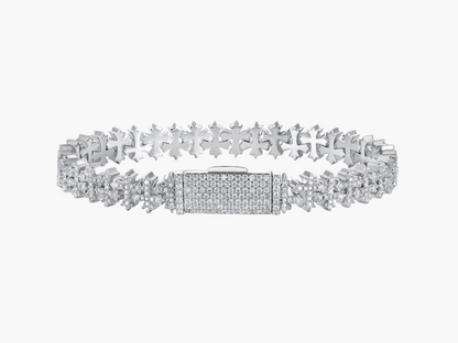The Cross Moissanite Bracelet (8.5mm)