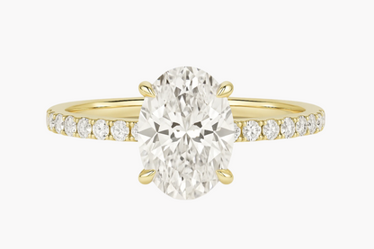 OVAL CUT SOLITAIRE MOISSANITE ENGAGEMENT RING